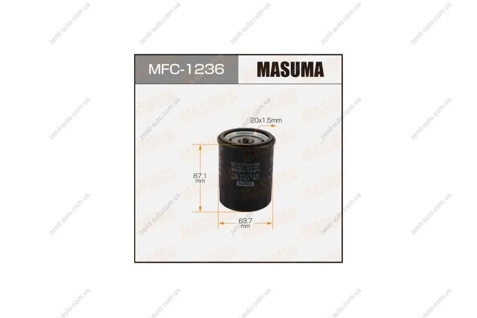 Фільтр масляний Nissan Pathfinder (05-14), Patrol (05-) (MFC-1236) MASUMA MFC1236 (фото 1)