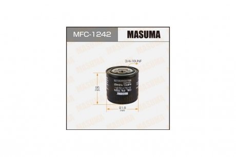 Фільтр масляний Missan Murano (10-15), Pathfinder (05-), X-Trail (03-07) D 2.2, 2.5 (MFC-1242) MASUMA MFC1242 (фото 1)