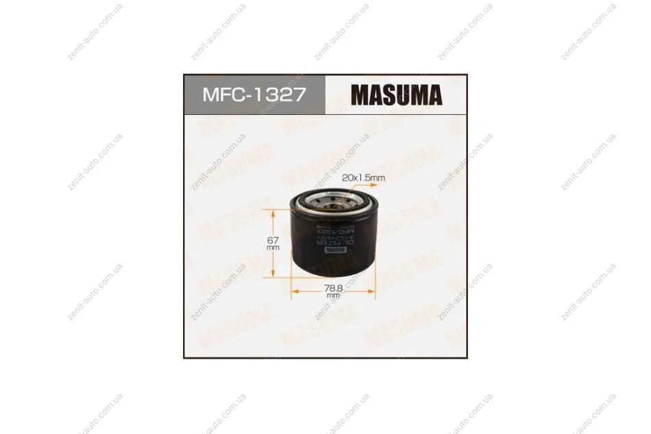 Фильтр масляный KIA OPTIMA (MFC-1327) MASUMA MFC1327 (фото 1)