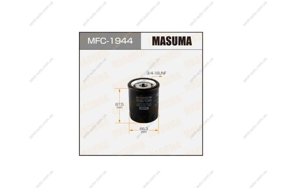 Фильтр масляный Suzuki Grand Vitara (05-16), Kizashi (09-15), Swift (00-10), SX4 (06-), Vitara (15-) (MFC-1944) MASUMA MFC1944 (фото 1)