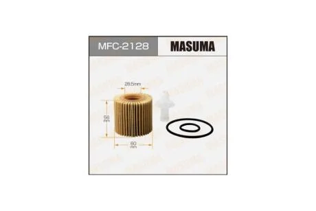 Фильтр масляный (вставка) Toyota Auris, Corolla, Yaris (08-) (MFC-2128) MASUMA MFC2128