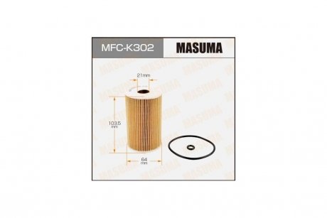 Фильтр масляный OE0073 MASUMA MFCK302 (фото 1)