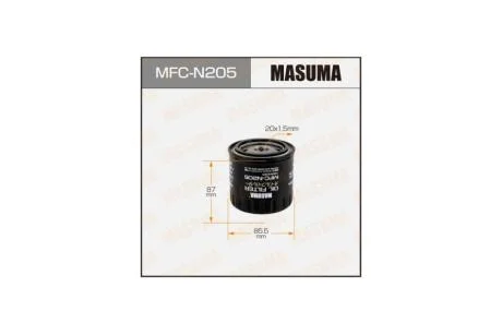 Фільтр масляний Nissan Pathfinder (10-14)/ Renault Laguna III (08-15), Scenic III (09-16) 3.0 D (MFC-N205) MASUMA MFCN205