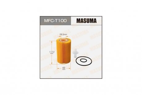 Фильтр масляный (вставка) Toyota Land Cruiser, Sequoia, Tundra (07-) (MFC-T100) MASUMA MFCT100