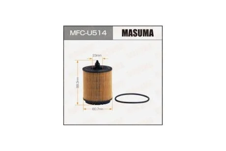 Фильтр масляный CHEVROLET AVEO (T300) (MFC-U514) MASUMA MFCU514