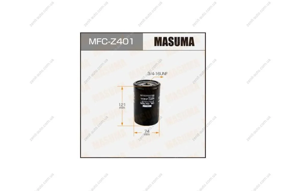 Фильтр масляный Mazda CX-9 3.7 (10-12) (MFC-Z401) MASUMA MFCZ401 (фото 1)