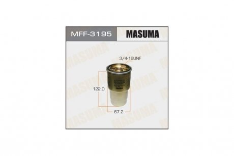 Фільтр паливний Toyota Avensis (-10), RAV4 (01-15) 2.0, 2.2D (MFF-3195) MASUMA MFF3195