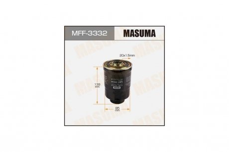 Фільтр паливний Mitsubishi L 200 (-08), Pajero Sport (-09) Disel (MFF-3332) MASUMA MFF3332