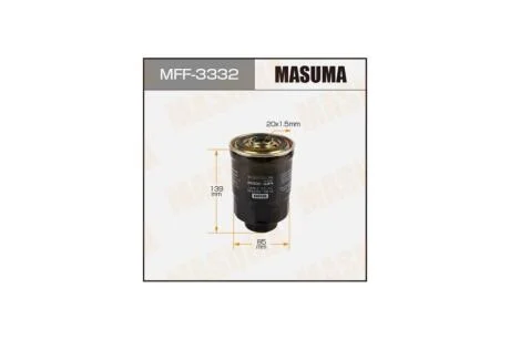 Фильтр топливный Mitsubishi L 200 (-08), Pajero Sport (-09) Disel (MFF-3332) MASUMA MFF3332