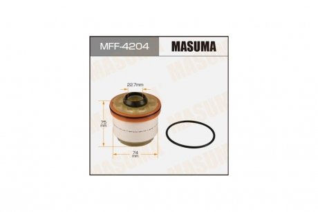 Фільтр паливний (вставка) Toyota Hilux (05-) Disel (MFF-4204) MASUMA MFF4204 (фото 1)