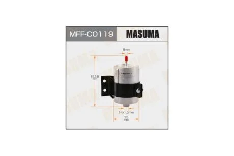 Фильтр топливный высокого давления, SsangYong KYRON, ACTYON SPORTS (06-) (MFFC0119) MASUMA 'MFFC0119
