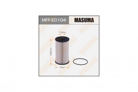 Фільтр паливний FE0026 вставка AUDI A3 SKODA OCTAVIA (MFF-E0104) MASUMA MFFE0104 (фото 1)