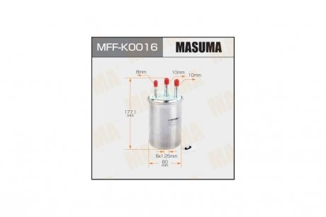Фільтр паливний (MFF-K0016) MASUMA MFFK0016 (фото 1)