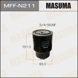 Фильтр топливный Nissan PATHFINDER, ALMERA / R51M, N16E MASUMA 'MFFN211