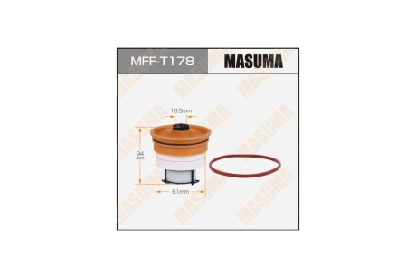 Фільтр паливний вставка Toyota LAND CRUISER, LX450D/VDJ200L, VDJ201L MASUMA 'MFFT178