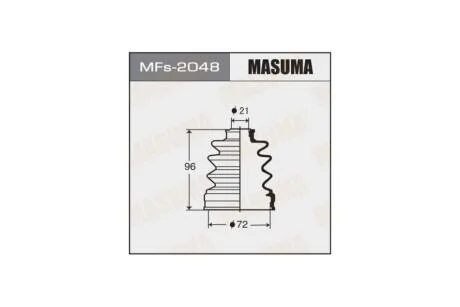 Пыльник ШРУСа (силикон)SUBARU OUTBACK (BR) 2.5 i AWD (13-18), SUBARU FORESTER (08-13) (MFs-2048) MASUMA MFs2048