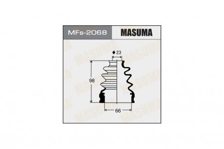 Пыльник ШРУСа (силикон)TOYOTA COROLLA (05-13) (MFs-2068) MASUMA MFs2068