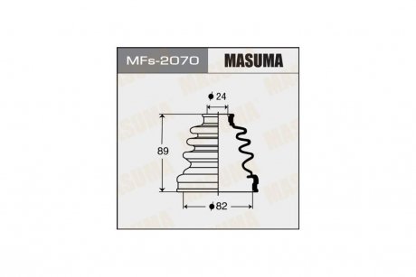 Пыльник ШРУСа (силикон)TOYOTA RAV_4 III (06-11)/MITSUBISHI L 200 (05-10), TOYOTA AVENSIS (01-09) (MFs-2070) MASUMA MFs2070