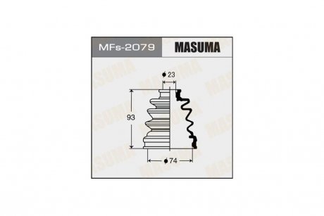 Пыльник ШРУСа (MFs-2079) MASUMA MFs2079