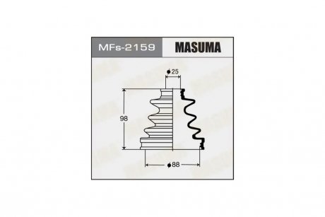 Пыльник ШРУСа наружного (силикон) Toyota Camry (01-05), Prius (09-15) (MFs-2159) MASUMA MFs2159 (фото 1)