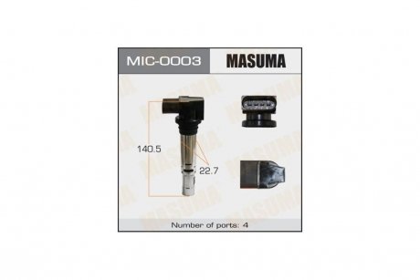 Котушка запалювання (MIC-0003) MASUMA 'MIC-0003 (фото 1)