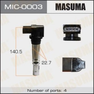 Катушка зажигания AUDI A2, A3 / BLF, BMY (MIC-0003) MASUMA 'MIC-0003