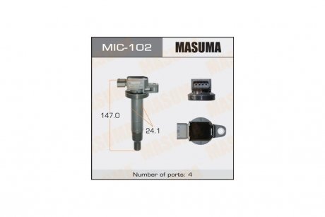 Котушка запалювання (MIC-102) MASUMA MIC102