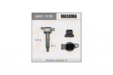 Катушка зажигания Toyota Camry, RAV 4 2.0, 2.4 (-11) (MIC-105) MASUMA MIC105