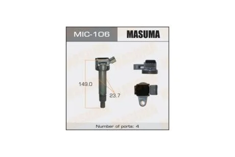 Котушка запалювання Toyota Land Cruiser, Sequoia, Tundra 4.7 (-12) (MIC-106) MASUMA MIC106