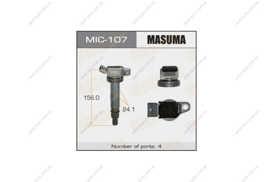 Катушка зажигания 4RUNNER, HILUX / 1AZFSE, 1NZFE, 2TRFE (MIC-107) MASUMA 'MIC-107 (фото 1)