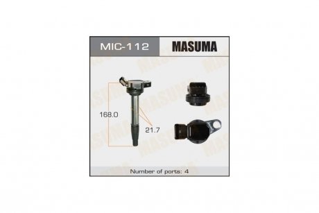 Котушка запалювання 1ZRFE, 2ZRFE, NZE14#.ZRE14#.NZE15#.NCP11# (MIC-112) MASUMA 'MIC-112