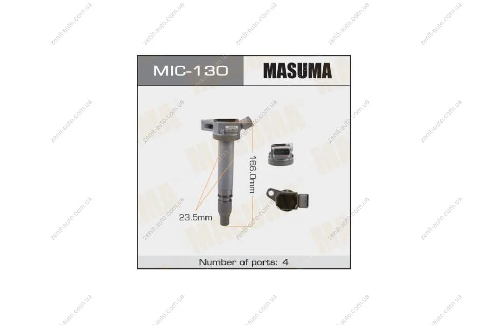 Катушка зажигания Toyota Auris, Corolla, Yaris 1.3 (-18) (MIC-130) MASUMA MIC130 (фото 1)