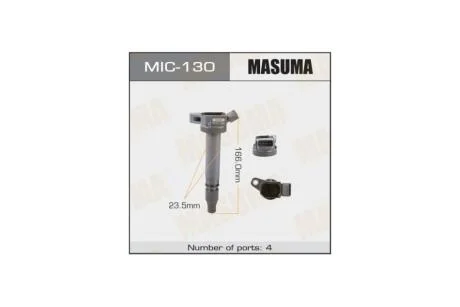 Котушка запалювання Toyota Auris, Corolla, Yaris 1.3 (-18) (MIC-130) MASUMA MIC130