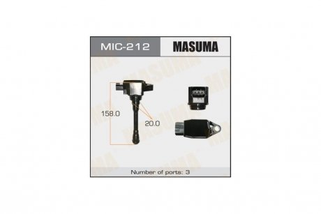 Котушка запалювання (MIC-212) MASUMA MIC212