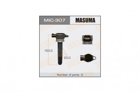 Котушка запалювання Mitsubishi Pajero 3.0 (07-) (MIC-307) MASUMA MIC307