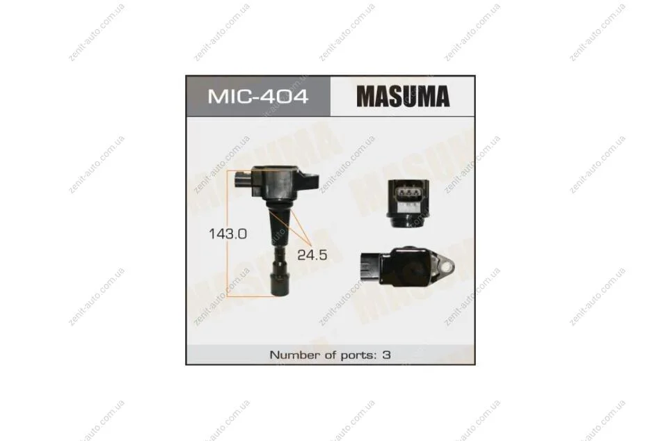 Катушка зажигания MAZDA 2, DEMIO / ZJ-VE, ZJ-VEM, ZY-VE (MIC404) MASUMA 'MIC404 (фото 1)