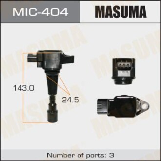 Котушка запалювання MAZDA 2, DEMIO/ZJ-VE, ZJ-VEM, ZY-VE MASUMA 'MIC404