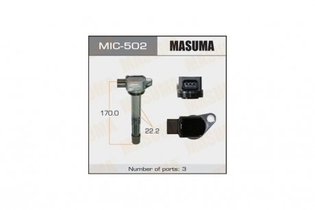 Катушка зажигания Honda CR-V 2.0, 2.4 (-12) (MIC-502) MASUMA MIC502 (фото 1)