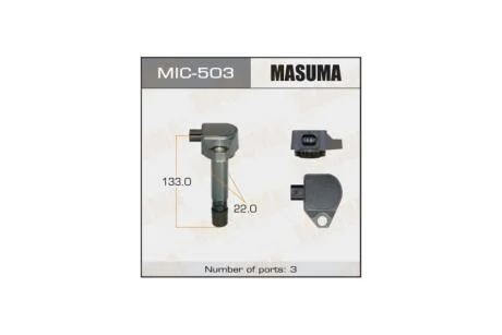 Котушка запалювання Honda Accord 2.0, Civic 1.6, 1.8 (-12) (MIC-503) MASUMA MIC503