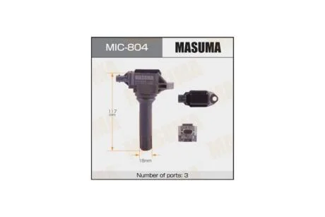 Котушка запалювання Subaru Forester, Legacy 2.0, 2.5 (12-) (MIC-804) MASUMA MIC804