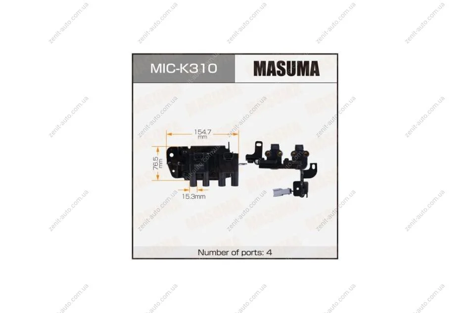 Катушка зажигания HYUNDAI ELANTRA III, KIA RIO II / ALPHA, BETA (MICK310) MASUMA 'MICK310 (фото 1)
