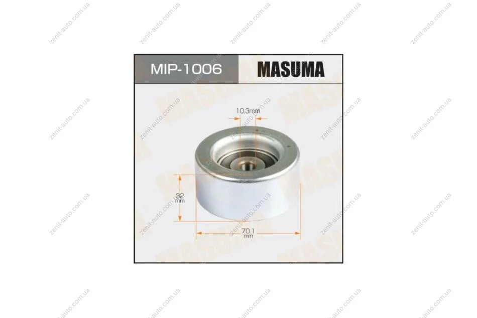 Ролик ременя приводного паразитний Toyota 3.5 (2GRFE), 4.0 (1GRFE) (05-) (MIP-1006) MASUMA MIP1006 (фото 1)