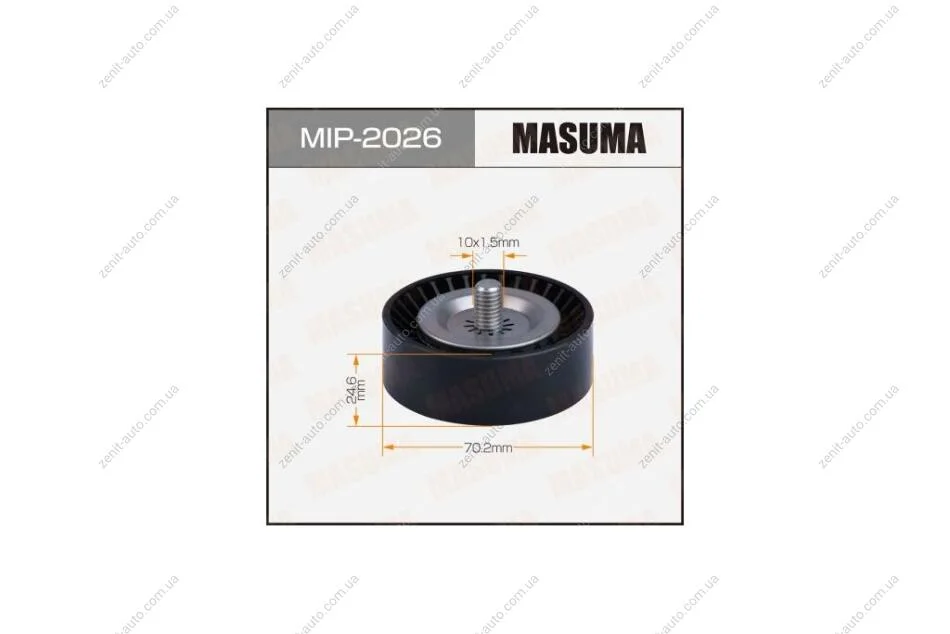 Ролик обводной ремня привода навесного оборудования, QR25DER (MIP-2026) MASUMA MIP2026 (фото 1)