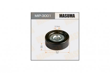 Ролик обводной ремня привода навесного оборудования, 4G63,4G64,4G69 MASUMA 'MIP-3001 (фото 1)