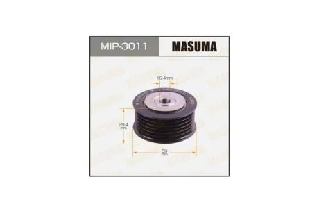Ролик ремня приводного паразитный Mitsubishi ASX, Lancer, Outlander 1.8, 2.0, 2.4 (11-) (MIP-3011) MASUMA MIP3011