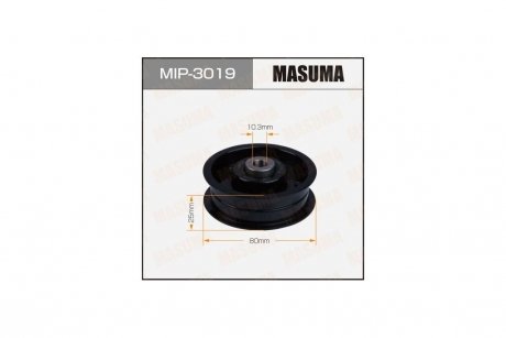 Ролик обвідний ременя ГРМ, 6B31 (MIP-3019) MASUMA MIP3019 (фото 1)