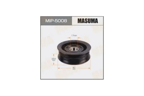 Ролик обвідний ременя приводу навісного обладнання, R18Z, R20A (MIP-5008) MASUMA MIP5008