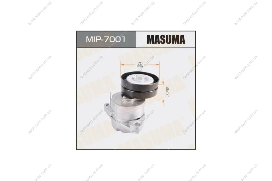 Натяжитель ремня генератора Opel Astra G H Zafira B 98-14 (MIP-7001) Masuma MASUMA MIP7001 (фото 1)