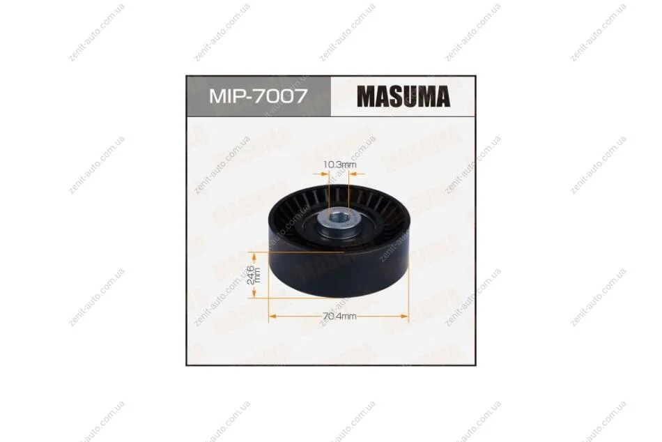 Ролик обводной ремня привода навесного оборудования, J24B (MIP-7007) MASUMA MIP7007 (фото 1)