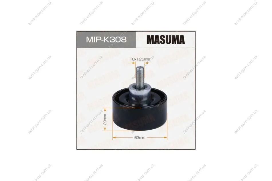 Ролик обводной ремня привода навесного оборудования, NU (MIP-K308) MASUMA MIPK308 (фото 1)